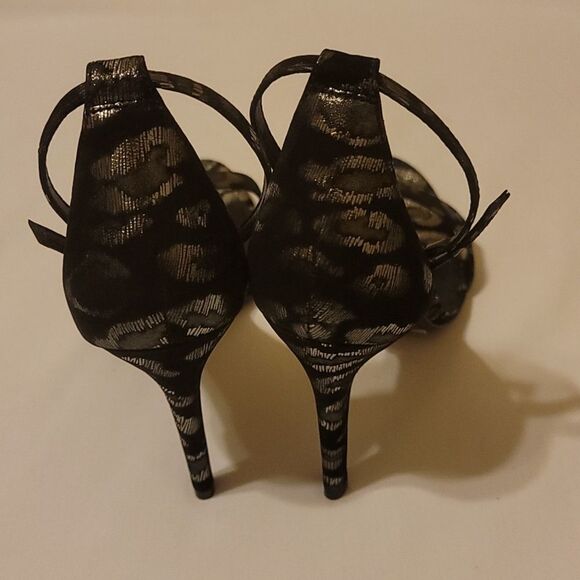 Schutz metallic leopard print heels size 9.5 - Picture 4 of 9